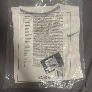 White Nike Dri-Fit shirt